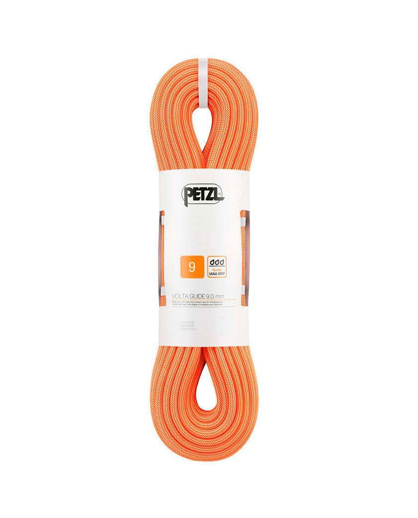 Cuerda Volta 9 Mm 60mts Petzl Multitipo Con Tratamiento Uiaa Guide Dry