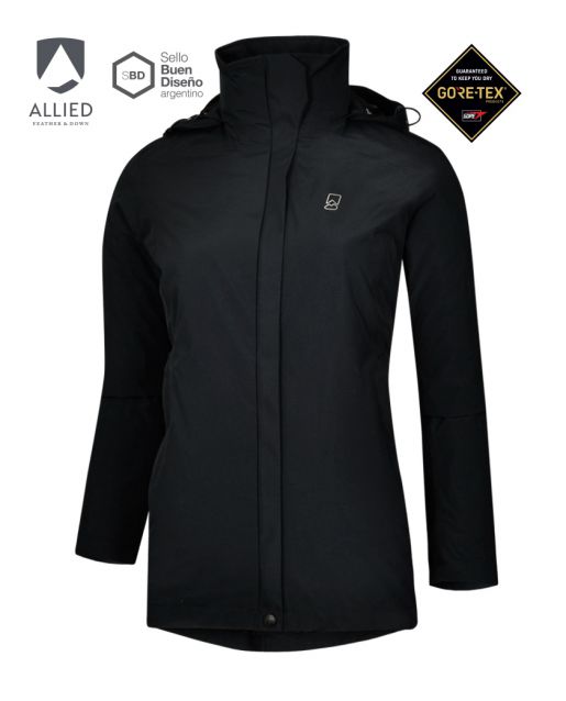 Campera Fusion 3 En 1 Gore-tex + Pluma Allied 800 Fp Dama